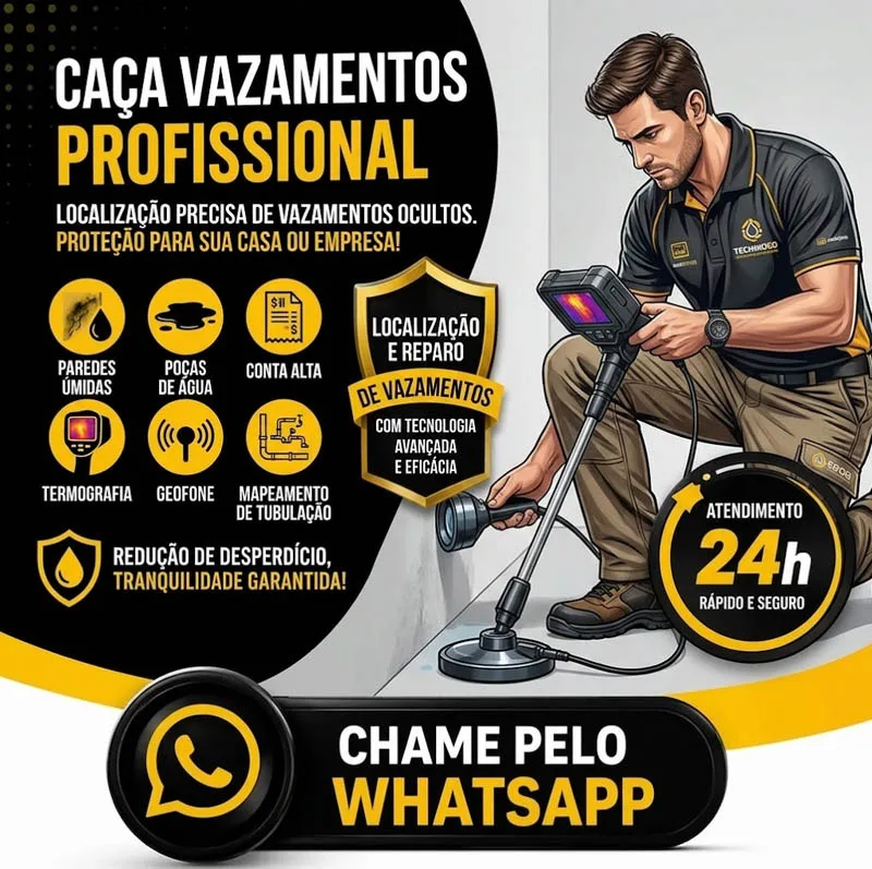 TH Serviços - Caça Vazamento 24h — Tecnologia moderna para detectar vazamentos ocultos